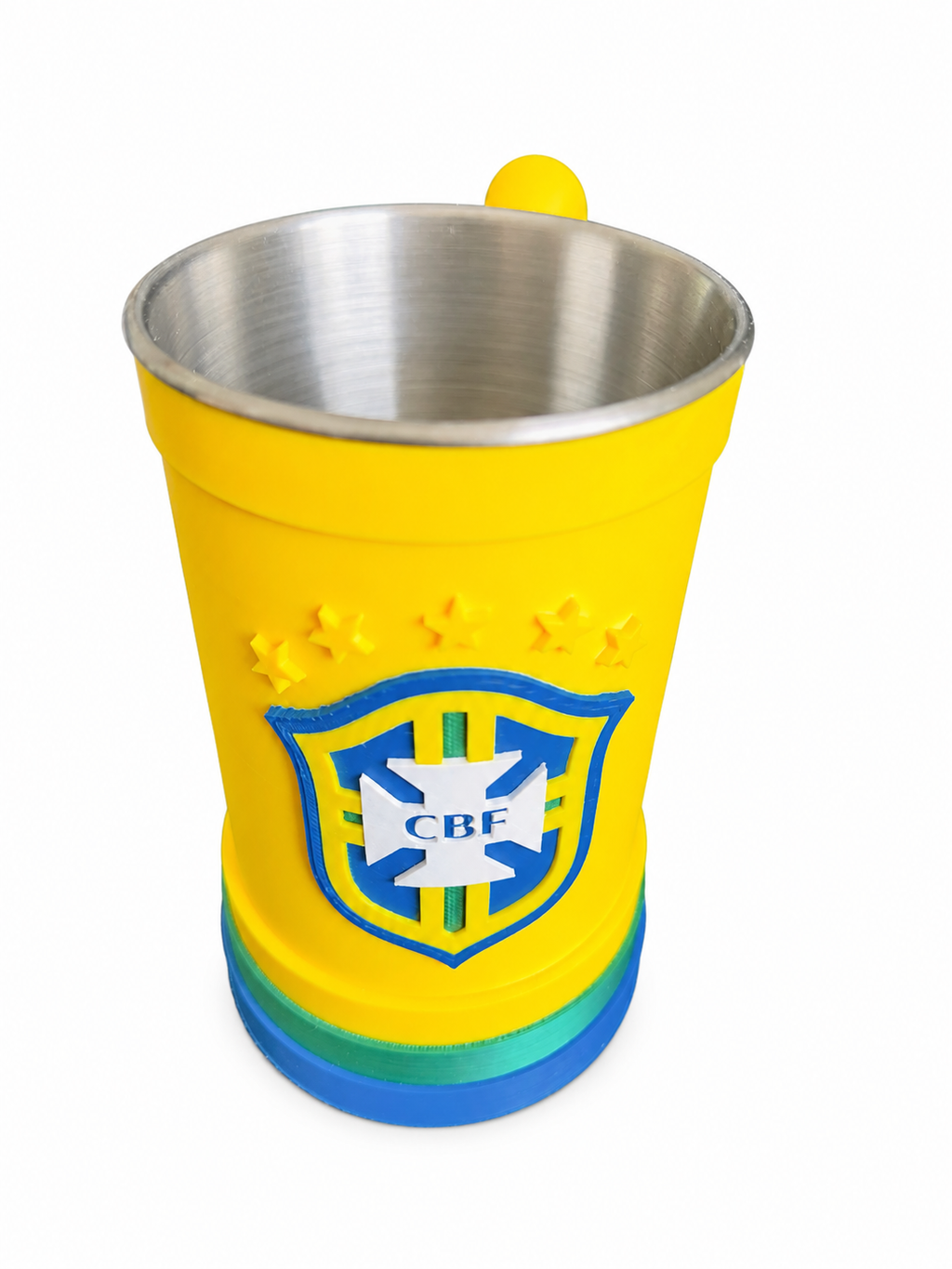 Brazil National Team CBF Cup - 3D Printed & Stainless Steel