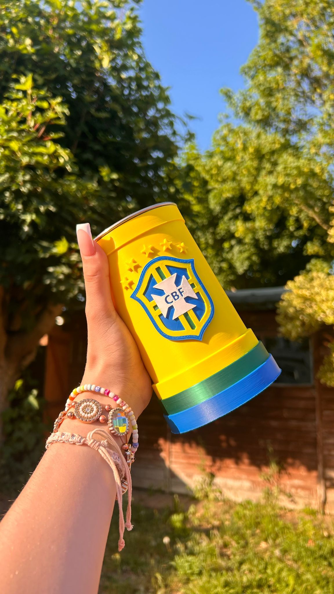 Brazil National Team CBF Cup - 3D Printed & Stainless Steel